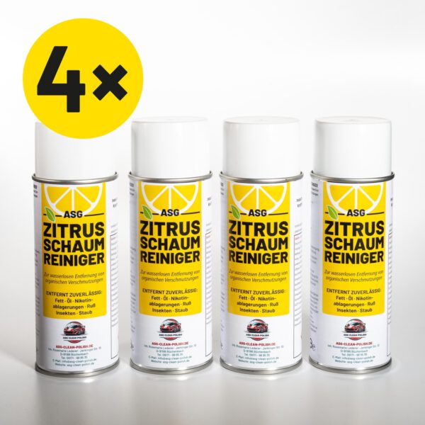 4x ASG Zitrus-Schaumreiniger
